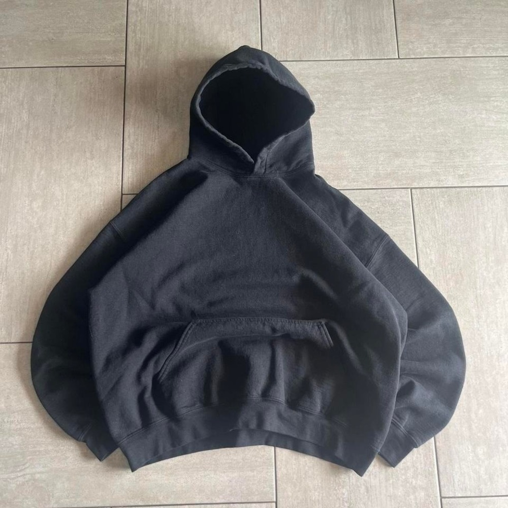 Gildan DryBlend Mens Black Pullover Hoodie Sweatshirt XL PTP 25 L 24.5